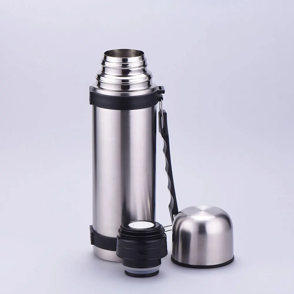 Custom Logo Vacuum Insulated Travel Thermos Private Label Stainless Steel Travel Thermos with Handle CC0024-1200