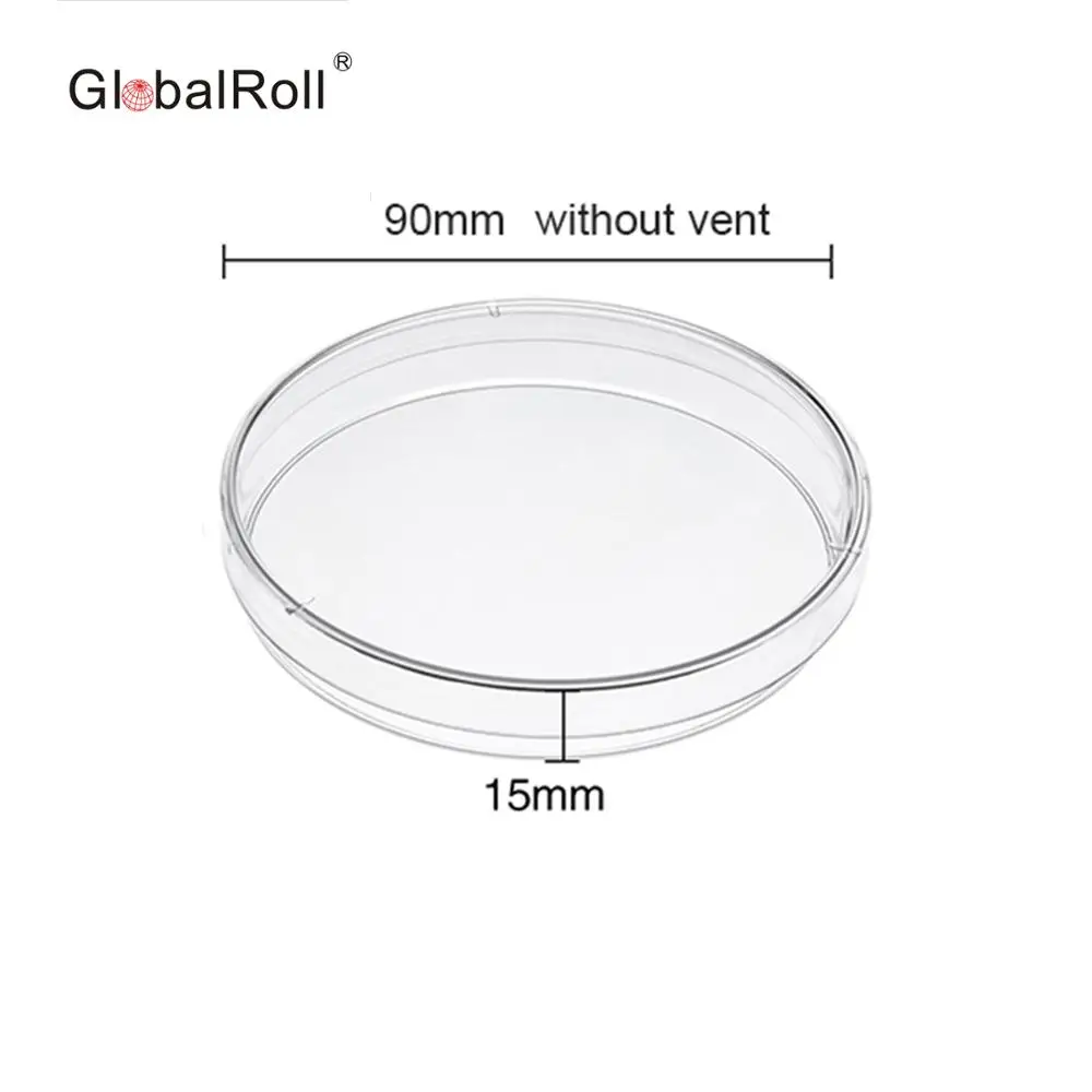 High Quality zhejiang disposable medical lab different size 90mm Sterile Plastic Glass Petri Dishes