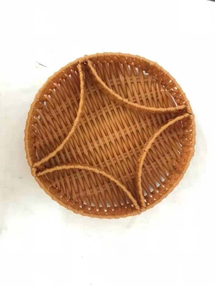 Cheap Eco-friendly rattan tray and basket