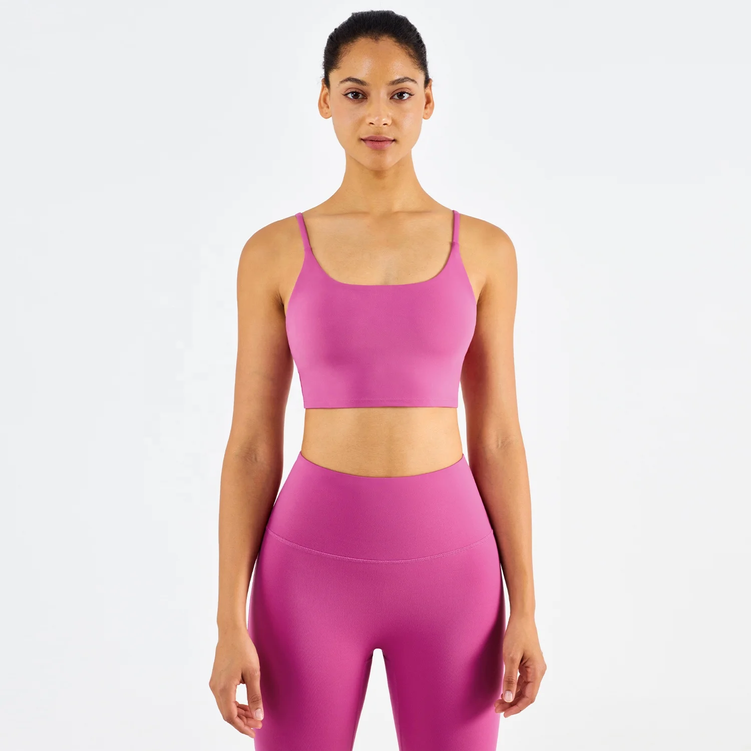 Factory Supply Active Stretch Workout Gym Bra Quick Dry Soft Crop Top Gym Tank Vest