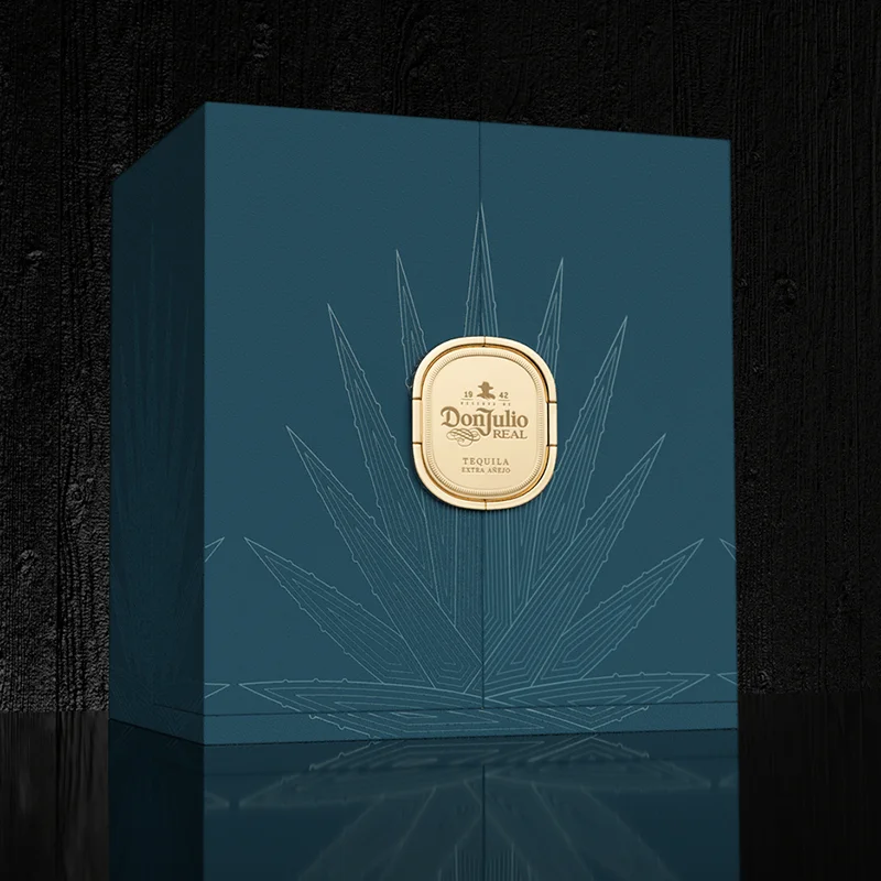 High-end Luxury Leather Wine Box Packaging New Style Matte Paint Wooden Cognac Whisky Display Case Custom Perfume Gift Box