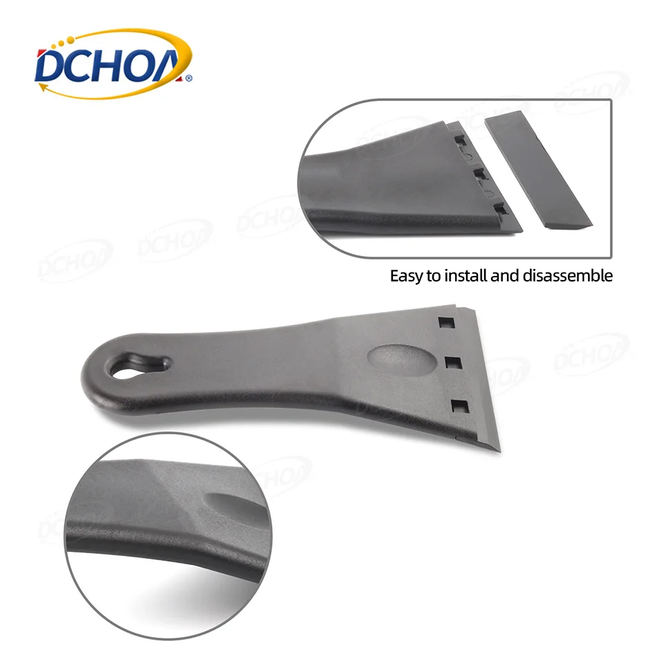 DCHOA Multi-Purpose Plastic Razor Blade Scraper Tool Cleaning Razor Scraper for Decals Stickers Labels