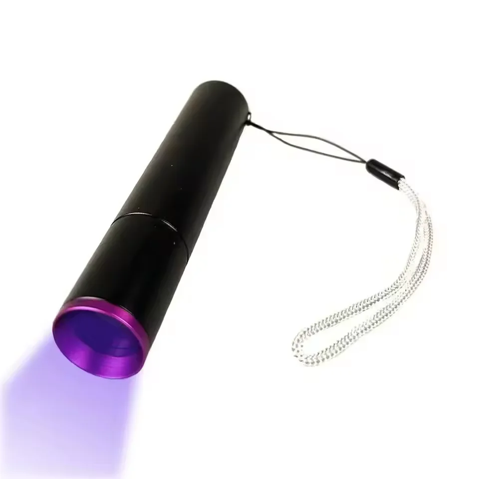 Mini Pocket UV Flashlight Black Filter Lens 365nm UV Rechargeable Torch Ultra Violet Light for Pet Urine Money Detector
