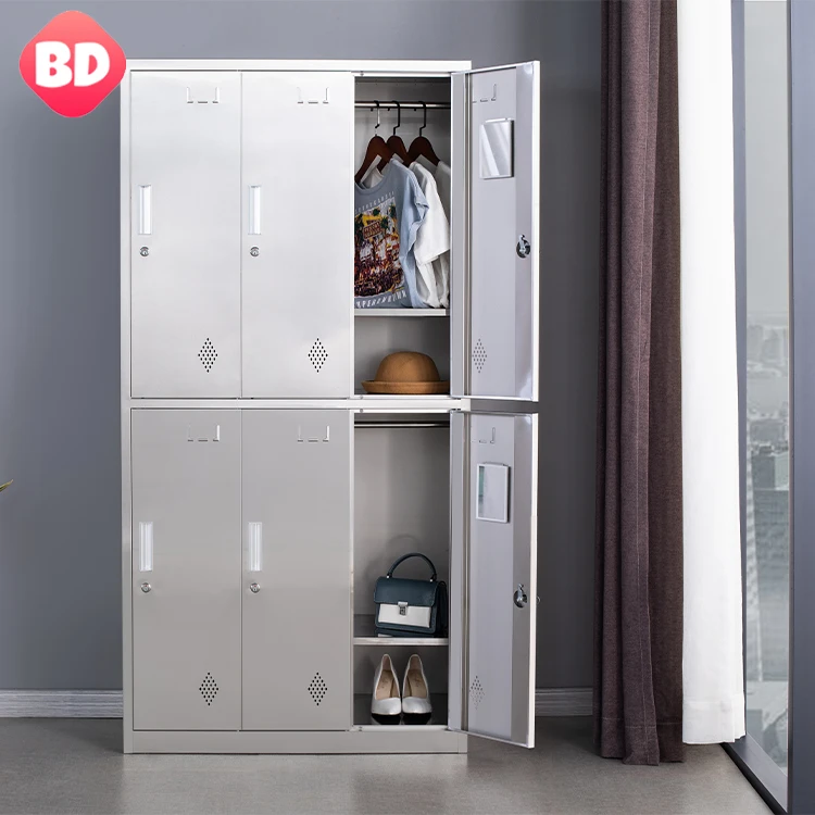 Factory direct 12 door stainless steel wardrobe for food factory workshop dormitory metal locker