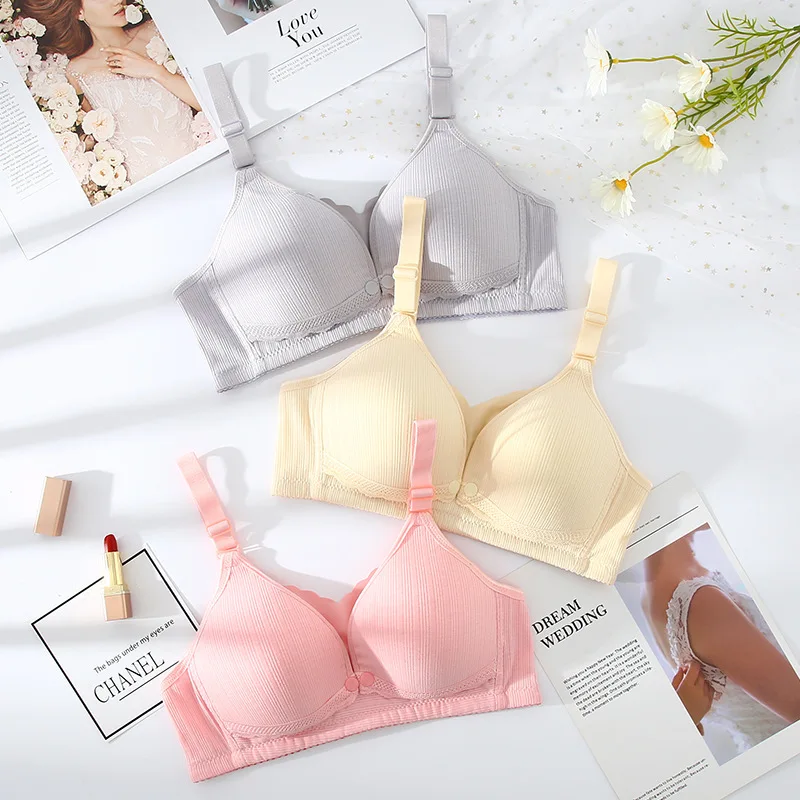 Women Seamless Feeding Bra Breast Feeding Nursing Support Bra Clasps Wirefree Maternity For Pregnancy Breastfeeding Sleep