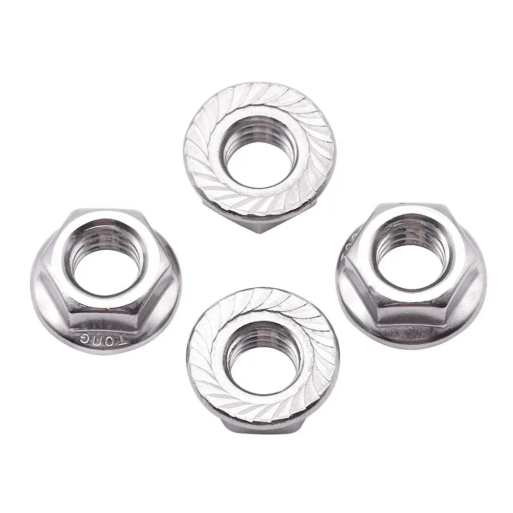 DIN 6923 1/4-20 зубчатый фланец с шестигранными запорными гайками
