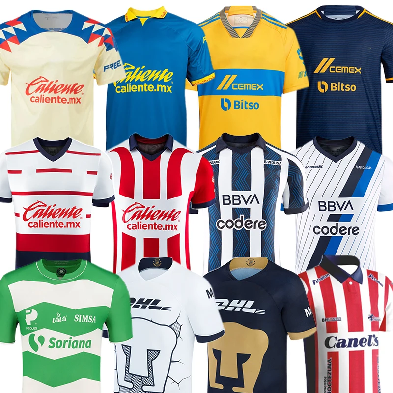 23-24 мексиканский клуб Chivas De Guadalajara Tigres Uanl футбольная майка Таиланд Эрнандес Лозано Мужская Ретро Футбол