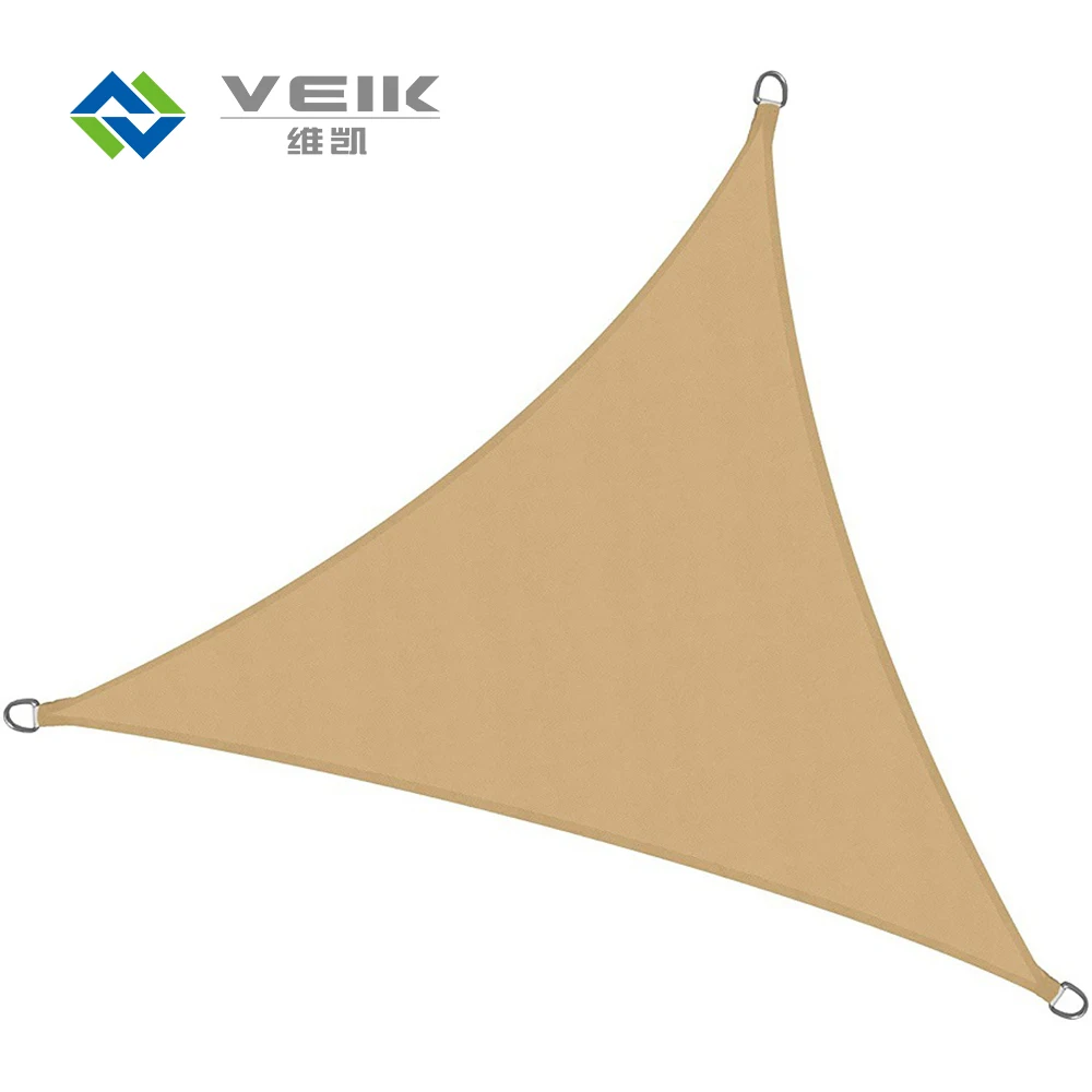 Custom Size Waterproof Outdoor Triangle Sunshade Sail Awning Fabric 2*3m