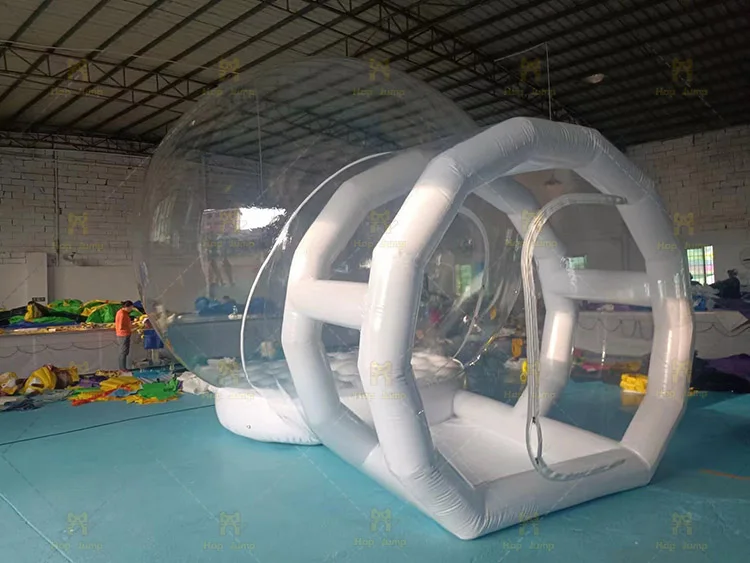 Inflatable Bubble Tent House 10ft Dome Commercial Grade Clear PVC Tarpaulin Kids Party Bubble Balloons House Tent, Transparent