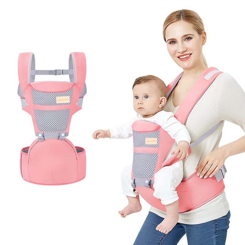 2022 Wholesale Multi functional Baby Carrier Hipseat Sling Backpack Bag Ergonomic Infant Wrap Carrier