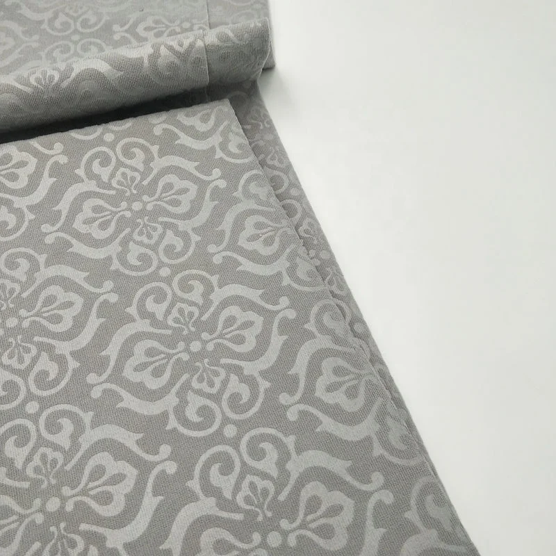 woven polyester cheap price modern knitted fabric 3D embossed sofa home textile