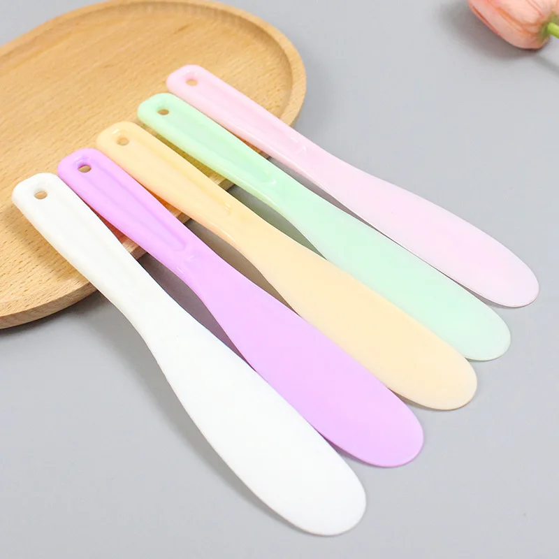Manufacturer custom logo diy face mask mixing spoon makeup mask spatula home face mask stick beauty tool