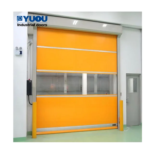 Waterproof Automatic PVC Fabric Fast Action Air Shower High Speed Door