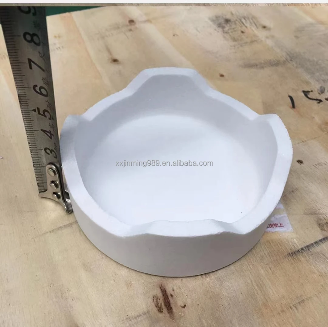 OD100mm High Temperature Resistance Round Zirconia Crucible  Dental Sagger Bowl with Lid