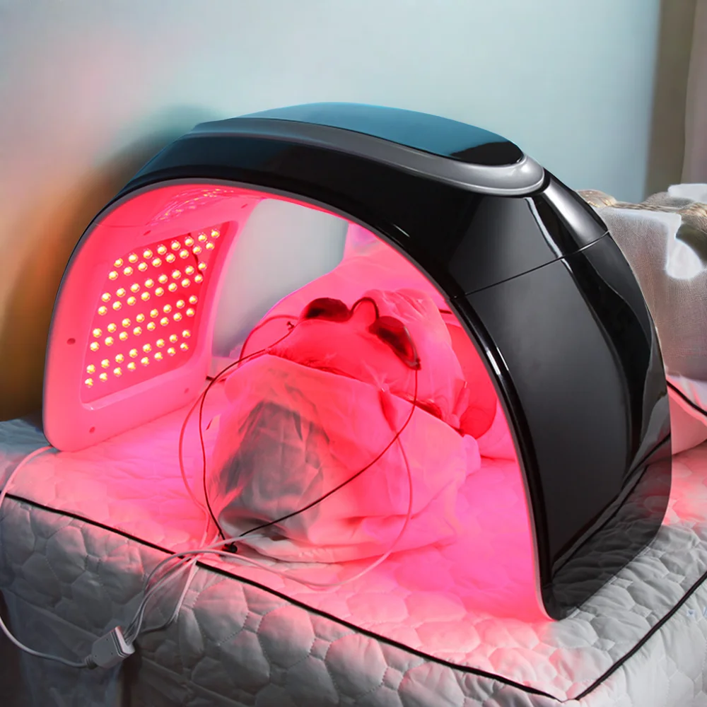 Newest 7 Color LED Light Therapy Skin Care Machine Red Light Therapy Device with Nano spray LED Facial Mask Beauty Equipment
