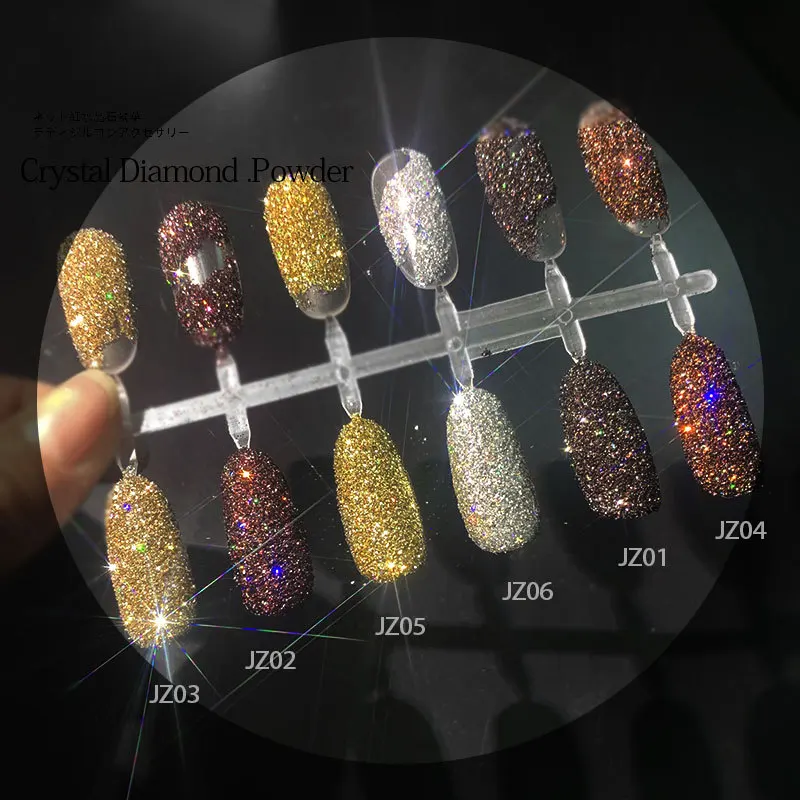 New Design Flashing Shimmering Nail Powder Disco Bling Diamond Powder Nail Glitter Pigment