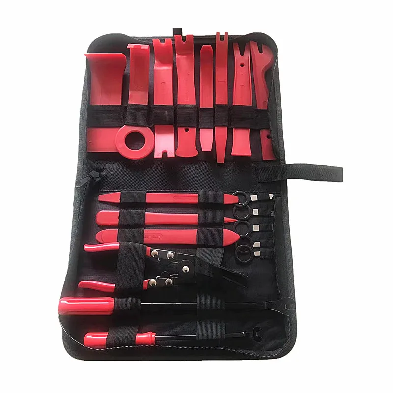 Automotive Interior Disassembly Tool -19 pcs Sets with Canvas Kits Bag hand tools Nylon