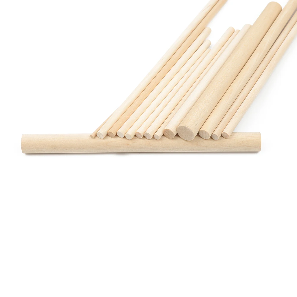 3.0*110 furniture parts  different size  Wholesale birch material burly wooden stick craft high quality wooden dowel