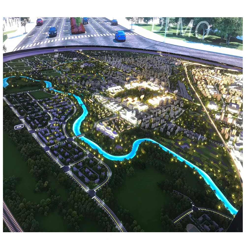 Novelty design master urban planning model for real estate construction
