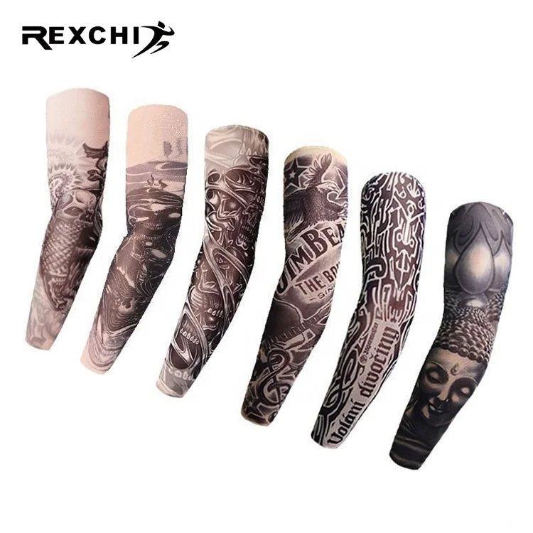 REXCHI TS Tattoo Arm Men Women Sleeves Professional UV Protection Basketball Custom Large Full Leg Arm Tattoo Sleeve