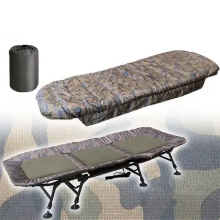Pack Confort Carptour APEX Camou Спальное кресло S1 шириной 8 Pieds & Duvet Rip stop