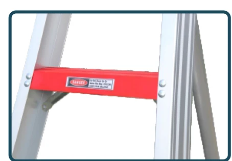 Hedge cutting garden tripod aluminum ladder