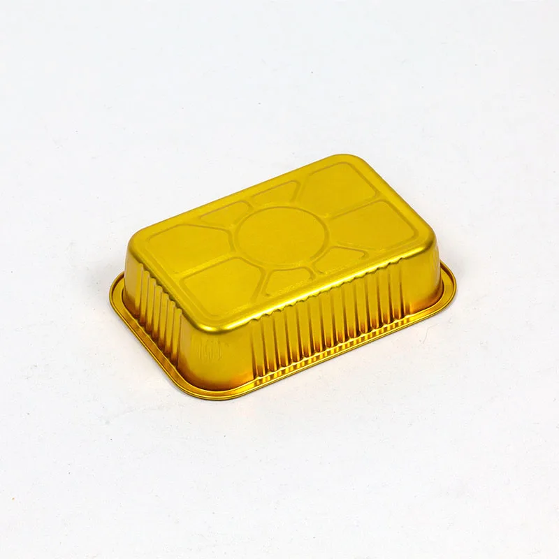 Restaurant Smooth Wall Foil Containers All Size Disposable Food Box Aluminium Foil Container