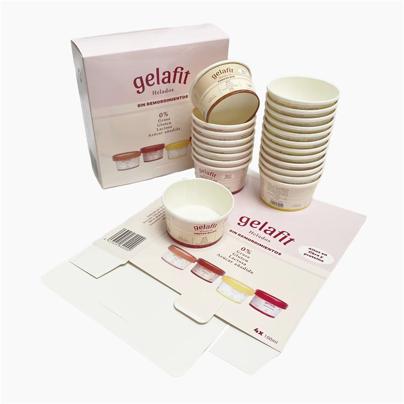 Cardboard ice cream box frozen food box package box packaging for ice cream