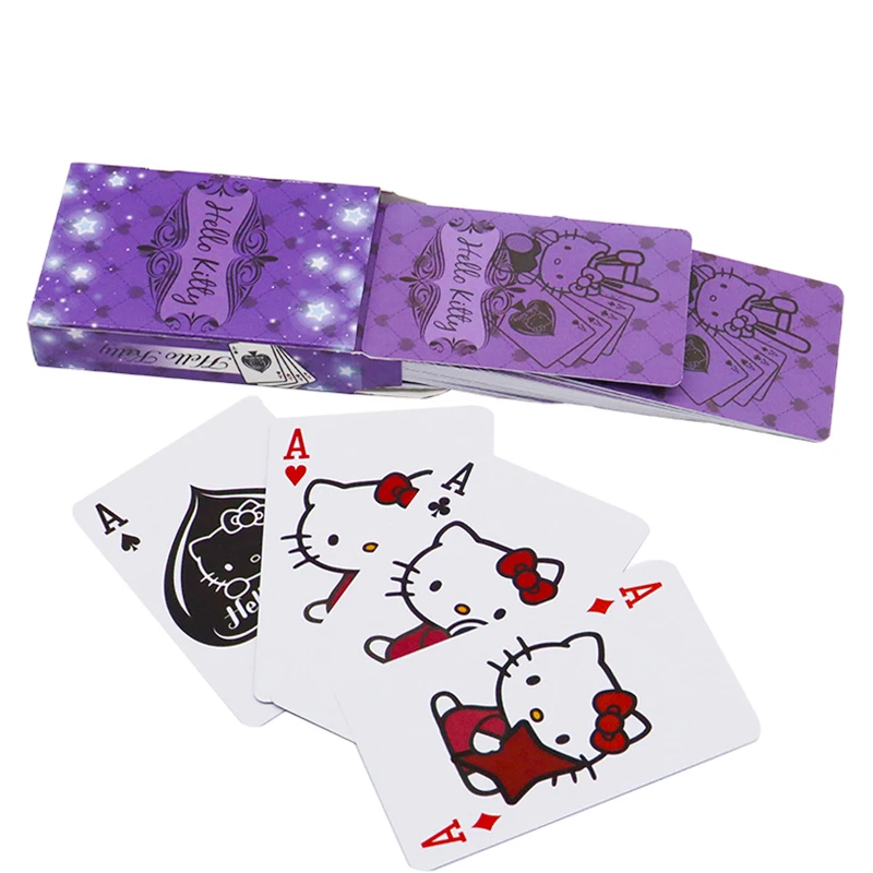 Personalized custom cartoon Poker Cards Game Factory Printing Durable Water Proof classical playing cards