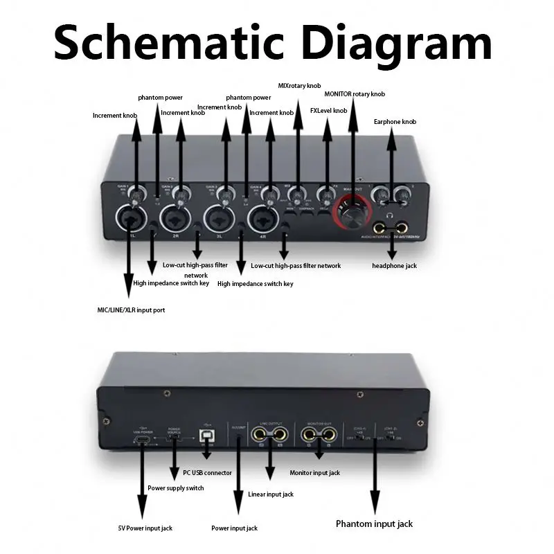 Brand New Sound Card Studio With High Quality