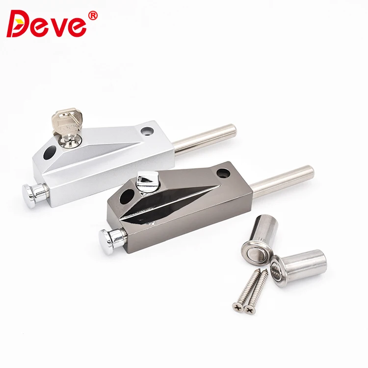 Stainless Steel 304 Security Bolt Ground Lock Door Mortise Locks For Glass Gate