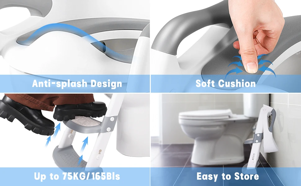 Wholesale 3 in 1 Potty Training Seat Toddler Toilet Seat Potty Ladder With Step Stool Ladder For Children Training Potty