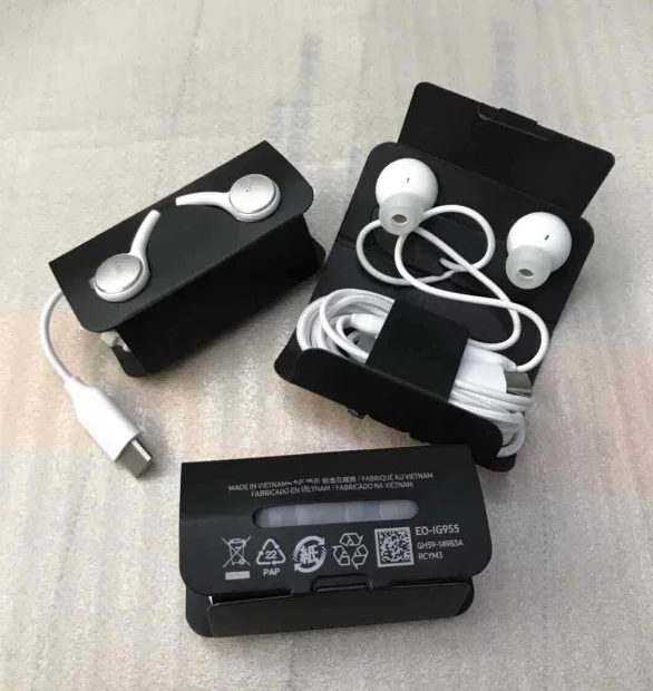 Оптовая продажа оригинальные наушники-вкладыши для Akg USB C 3 5 мм нейлоновая стереогарнитура Для Samsung S8 S9 S10 S20 Note10 Note20
