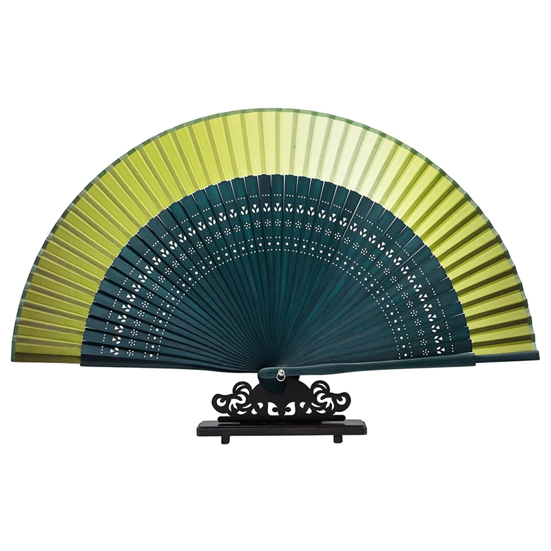 Factory Manufacture Handicraft Gifts Custom Bamboo Japanese Style Hand Silk Fan