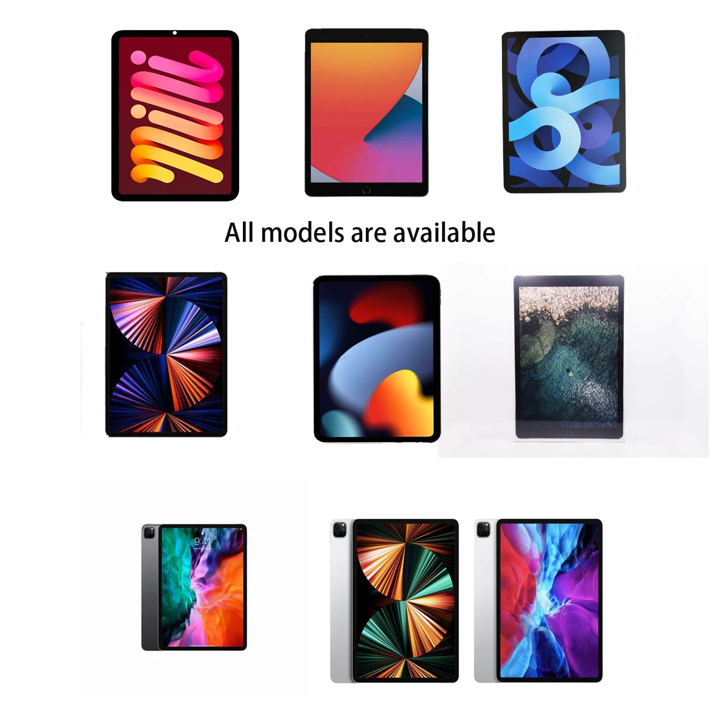 Replacement Original for iPad Mini 3 4 5 6 7 8 Generation Touch Screen for iPad Pro 9.7 10.2 10.5 11 12.9 inch Air 2 Lcd Display