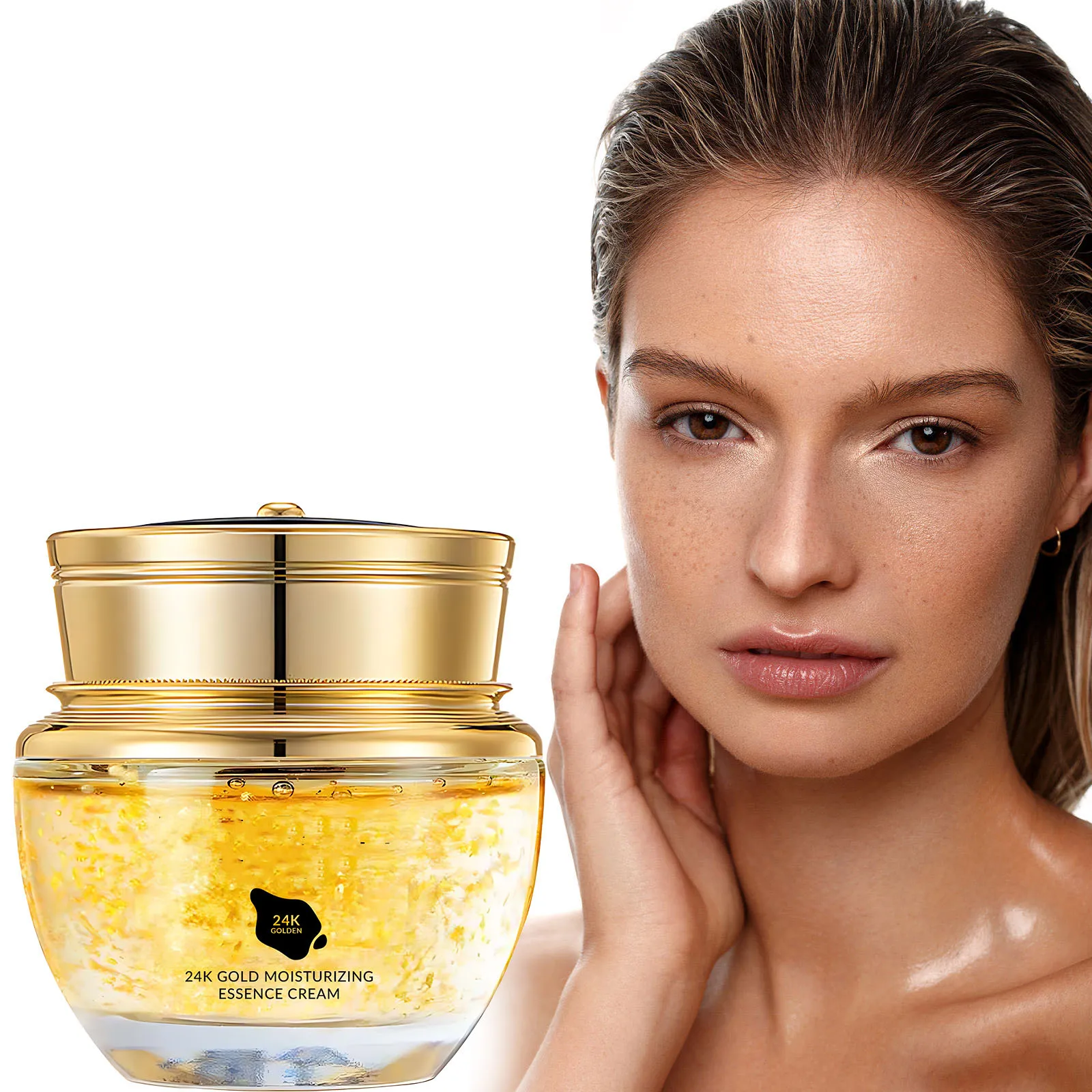Wholesale price Halal cosmetic 24K gold moisturizing cream Mildly moisturizes whitening face cream