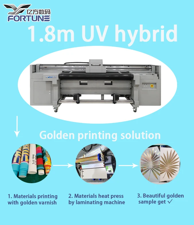 1.8m 3.2m UV Printer Large Format On Wood Roll To Roll Digital Leather Shoes Bag Canvas Tyvek Printing Machine UV Hybrid Printer