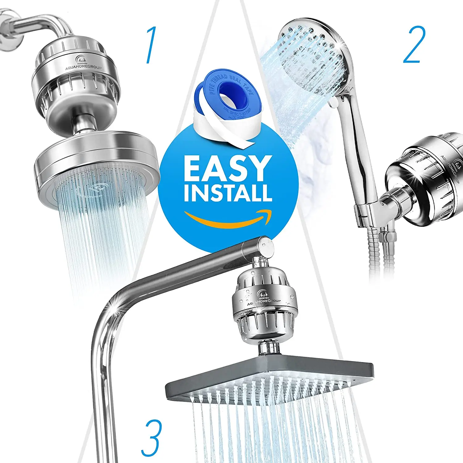 Shower Filter for Hard Water with Vitamin C High Output Shower Water Filter to Remove Chlorine and Fluoride