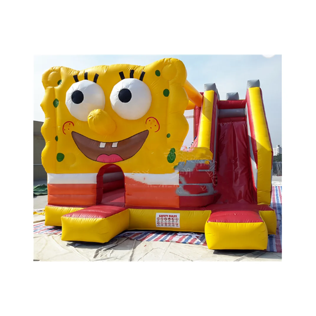 
Cheap indoor and outdoor yellow sea baby inflatable bounce house jumps castle with slides 