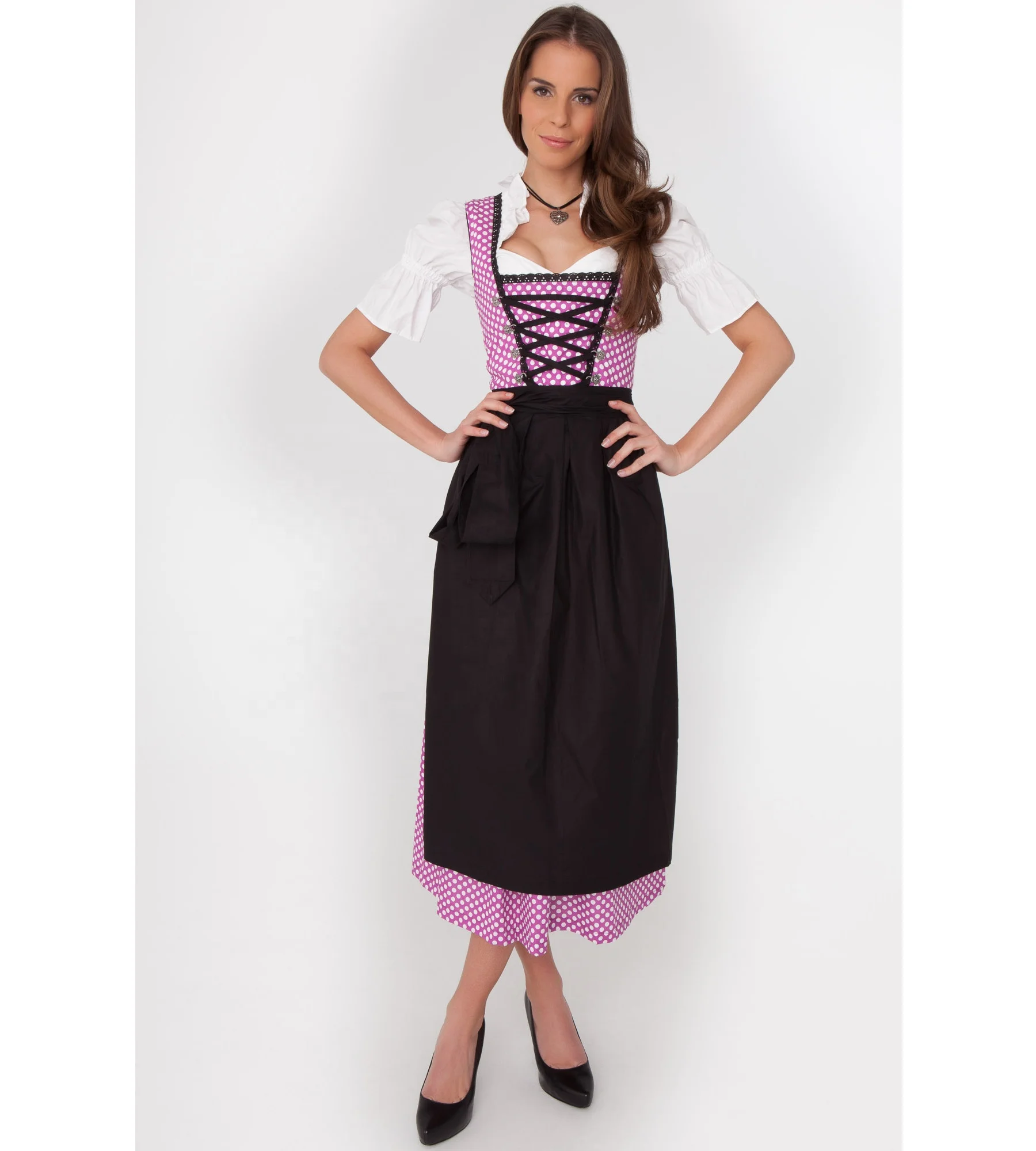 Top Quality German Large Dirndl Dress 100% Cotton for Younger Girls / Traditional Dirndl Dress / Custom Dirndl Dress