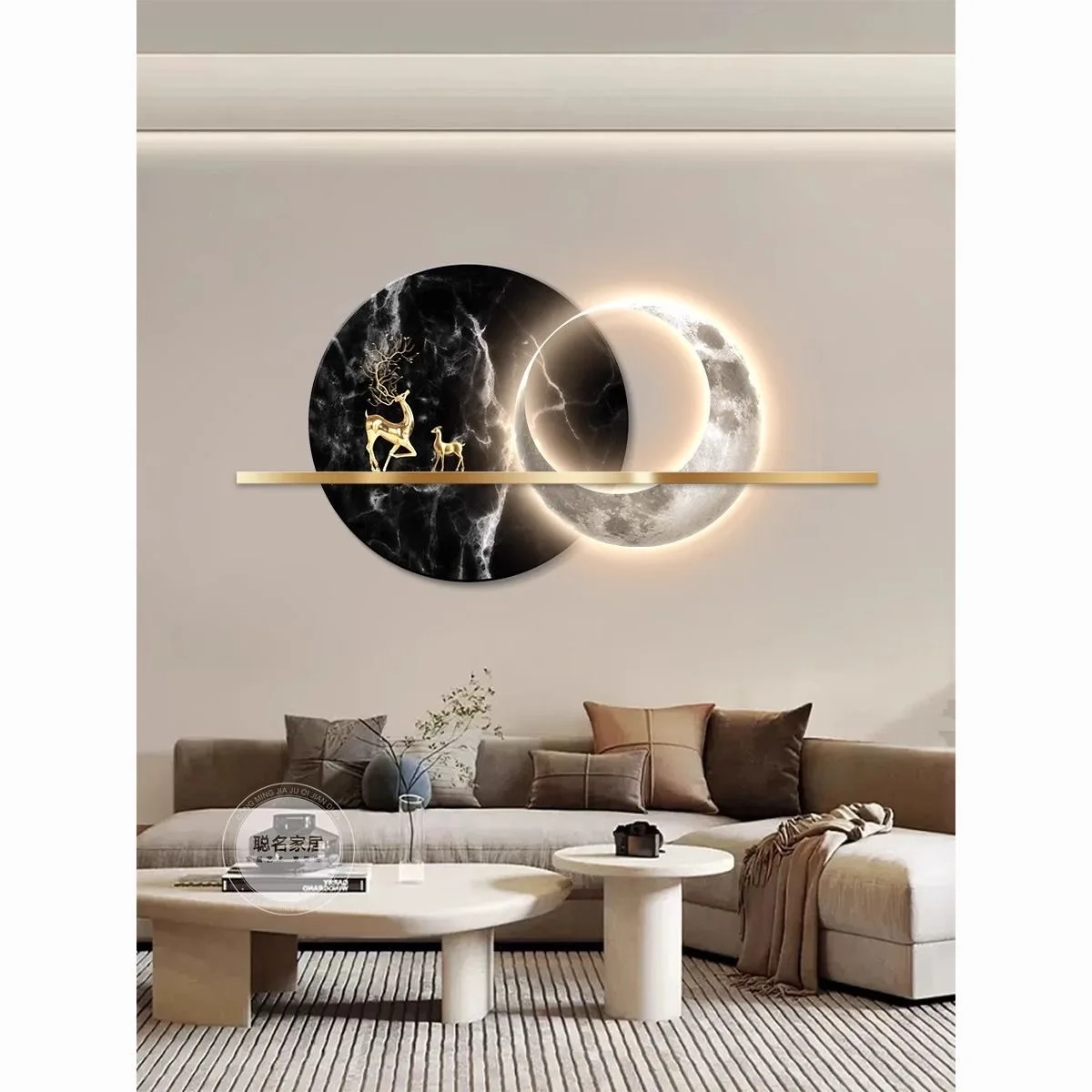 100*50 new dropshipping products 2024 metal metallic wall living room for home decor luxury art item house decoration interior
