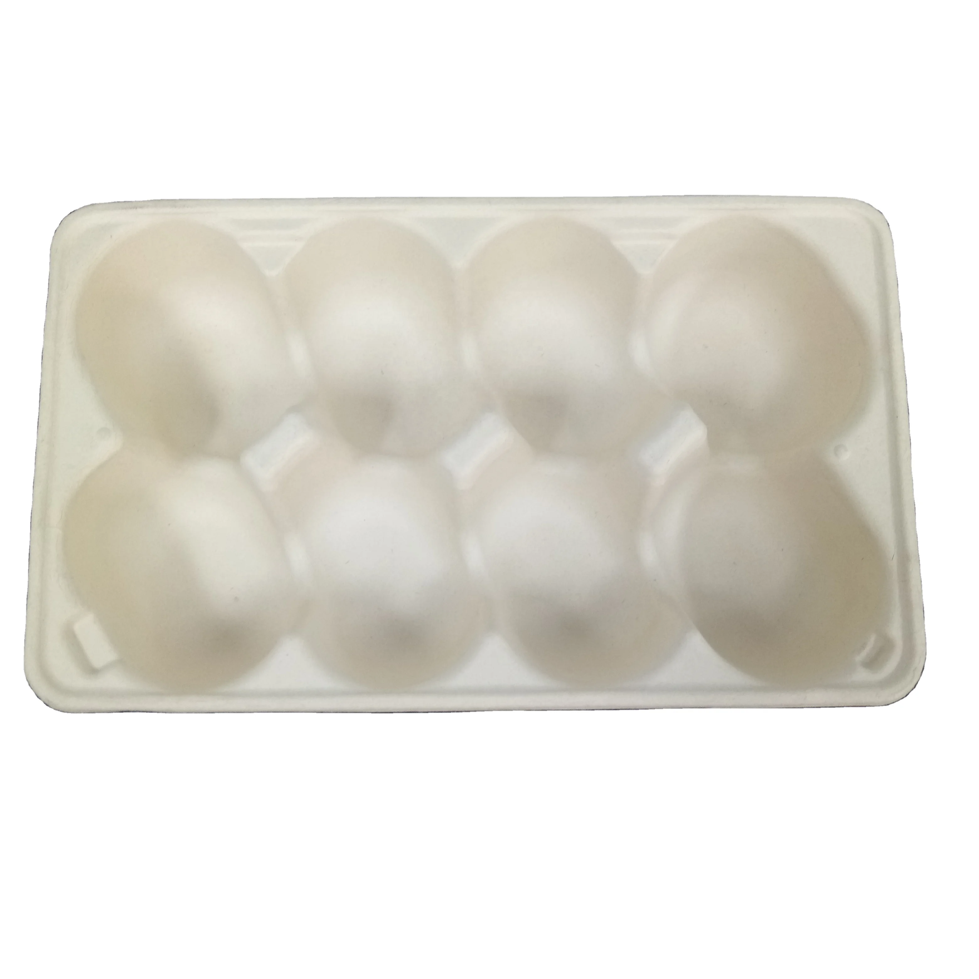 Custom Made High-End Pulp Molded Package Non-Pollution Low MOQ Sugarcane Bagasse Foam Kiwi Fruit Protective Filler Packaging Box