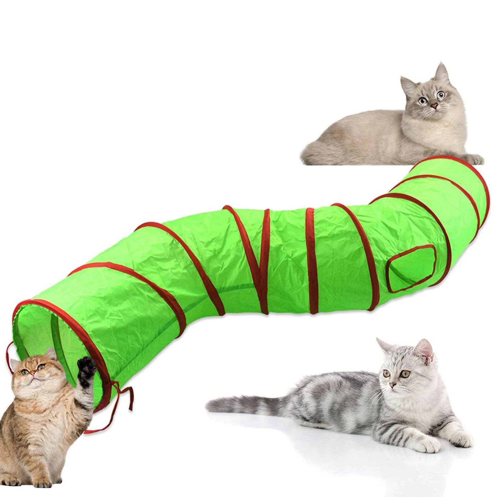 Type S The Cat Plays With The Tunnel Tunnel Track Roller Dragon Pet Toy