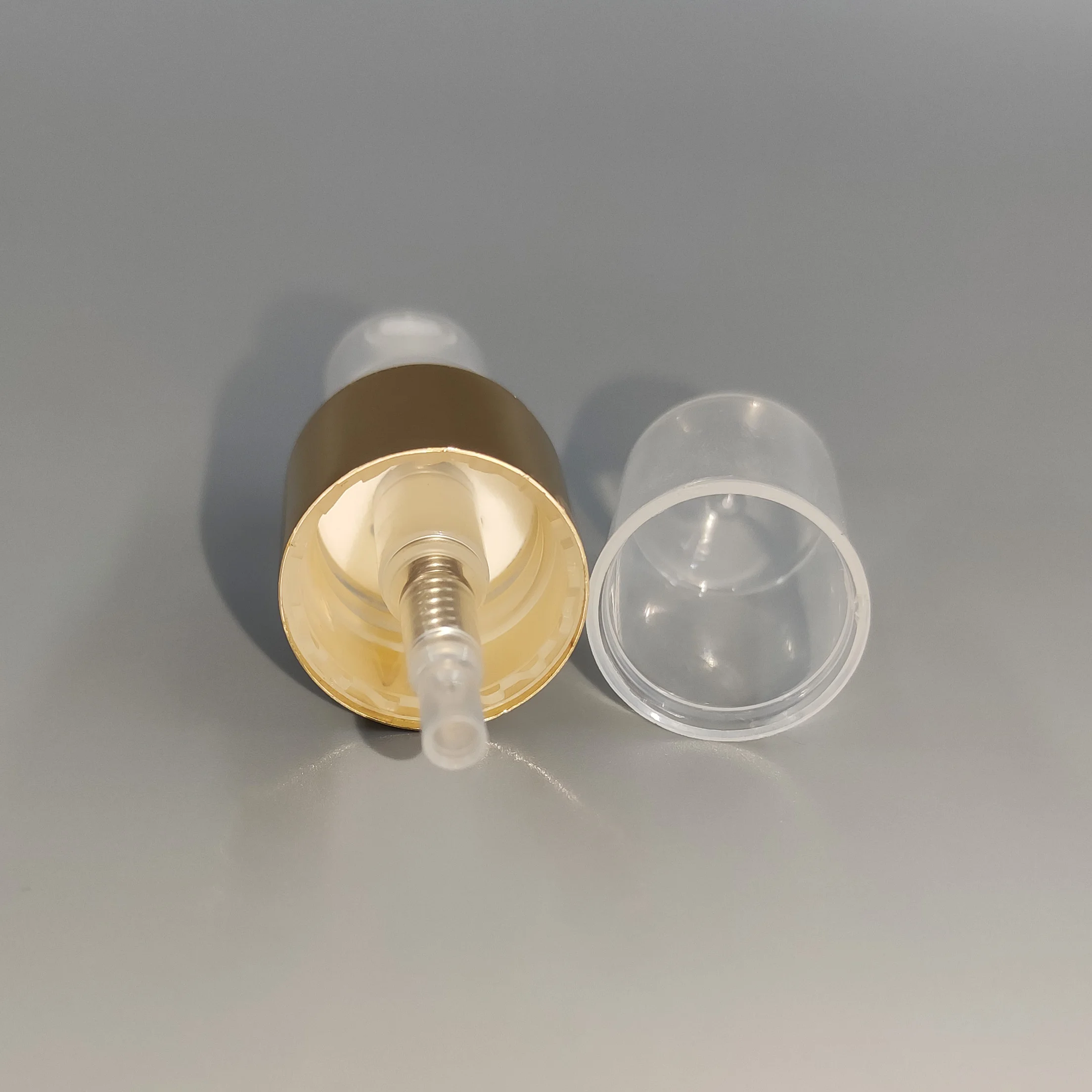 wholesale  18mm 18/410 gold sprayer metal aluminium plastic perfume sprayer pump spray caps lids for bottles