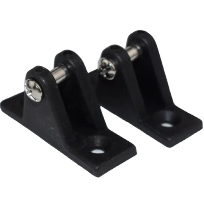 Nylon deck hinge boat bimini top fitting 90 degree hinge pin plastic hardware boat