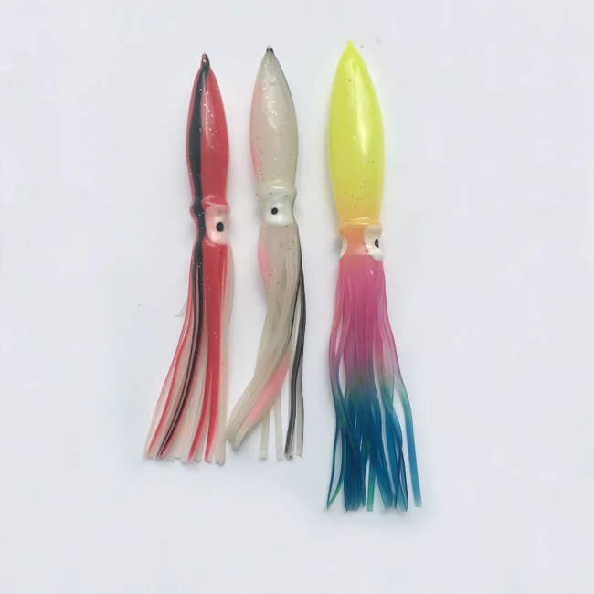 Big game fishing popular bulb head shell squid skirts lures