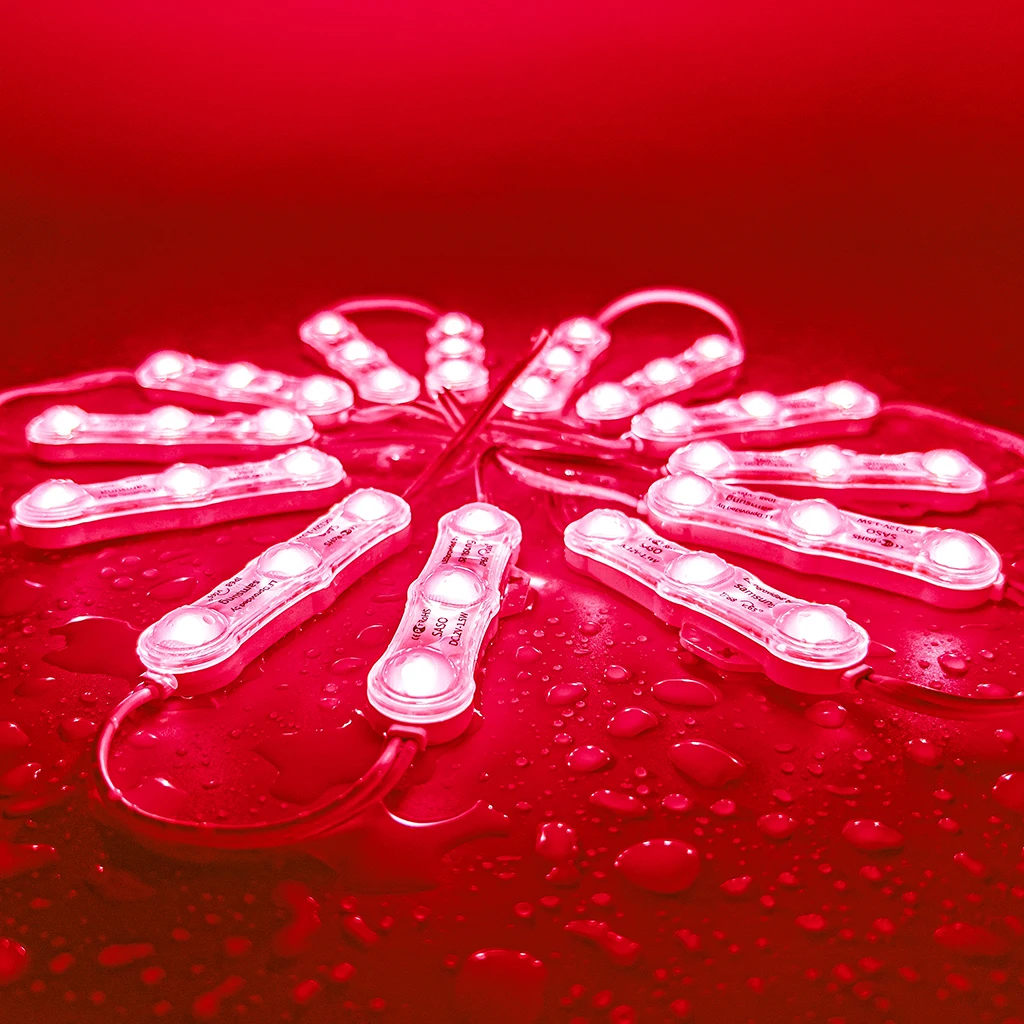 New arrival 5 years warranty waterproof no positive or negative terminals dc12v smd 3030 IP68 injection LED module