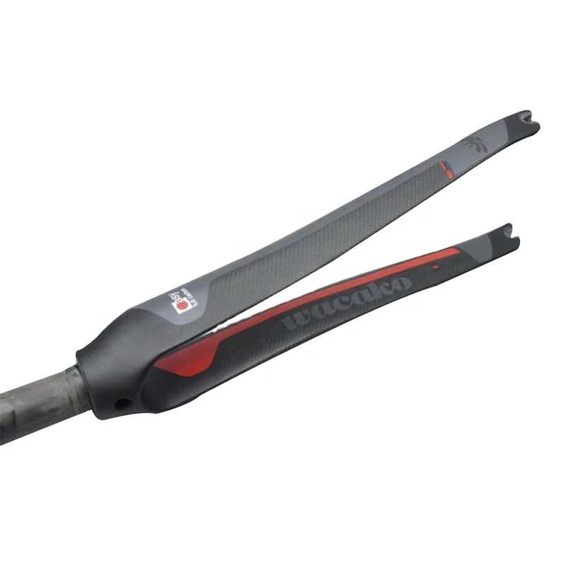 Bicycle Parts Carbon Fiber Durable Road Bike Front Fork Ultralight Bicycle Brake Hard Cycling Parts Bicycle Fork