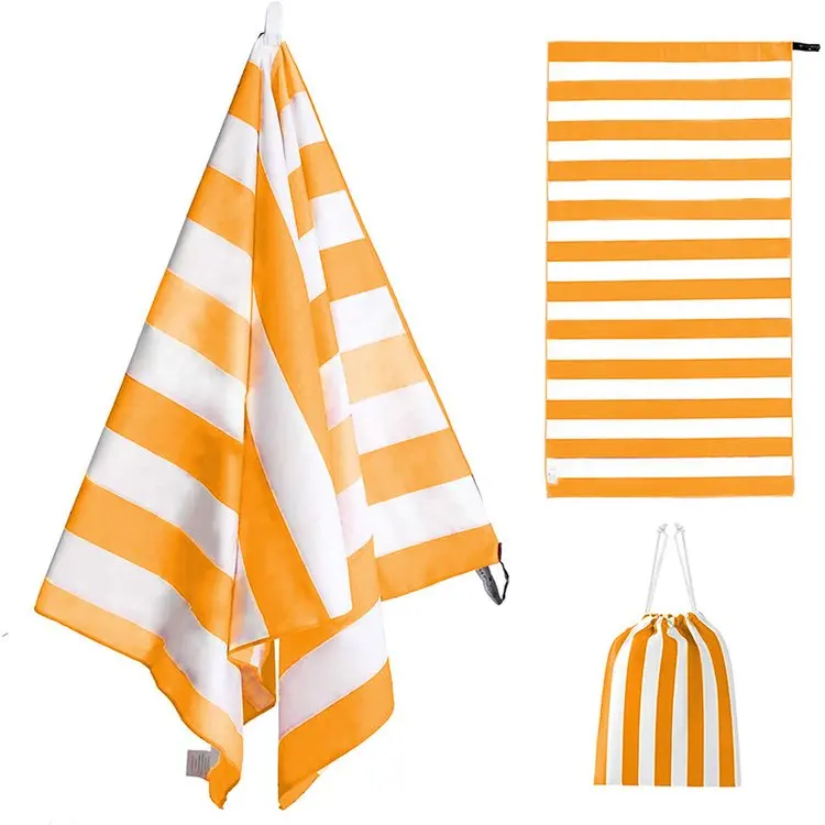 Beach Towel Microfiber Beach Towels Quick Dry Sand Proof Absorbent Compact Beach Blanket For Kids And Adults