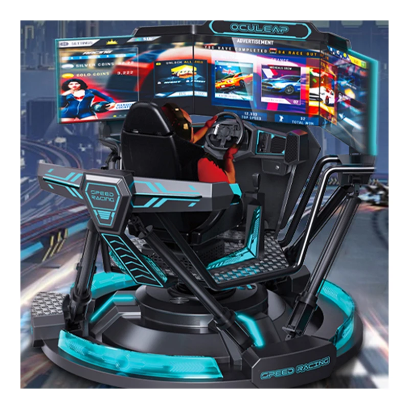 Гоночная игра Oculeap платформа 3Dof гоночный автомобиль симулятор движения катание на автомобиле 6 Dof кабина